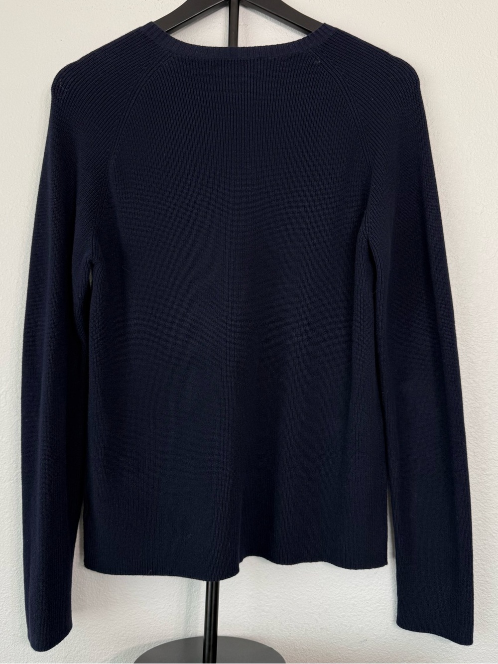 Lauren Ralph Lauren Navy Knit Sweater Button Shoulder Crewneck Women Size XL - Picture 10 of 11